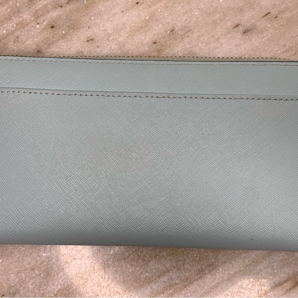 Kate Spade wallet NWOT slim bifold “Cameron” large in seaside blue - Picture 4 of 5